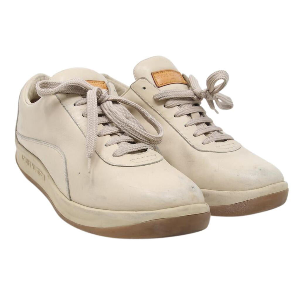 Louis Vuitton Beige 9.5  Women's Low Calfskin Lace LV-S0917P-A064 - Picture 6 of 10
